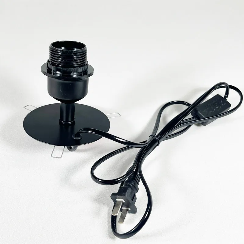 E27 Lamp Holder Sturdy lamp Base Easy to Install Replacement E27 Metal DIY Modified Table Lamp Accessories Ceramic Bottle Part