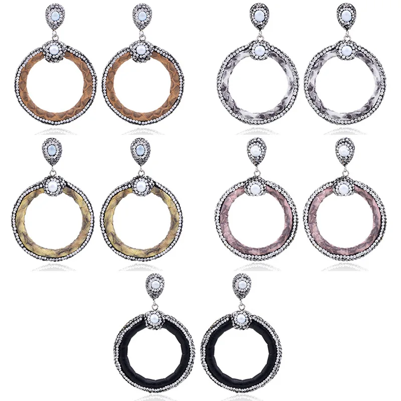 Cross-border jewelry manufacturers Europe and the United States hot-selling earrings fashion earrings women's diamond-encrusted