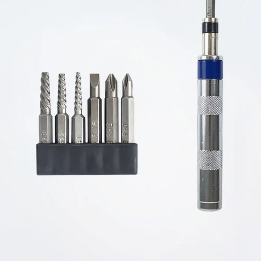 Impact Driver Tool Kit Chrome Vanadium Steel Bits Set For Loosening Seized Damaged Screws Professional Hardware Repair Set