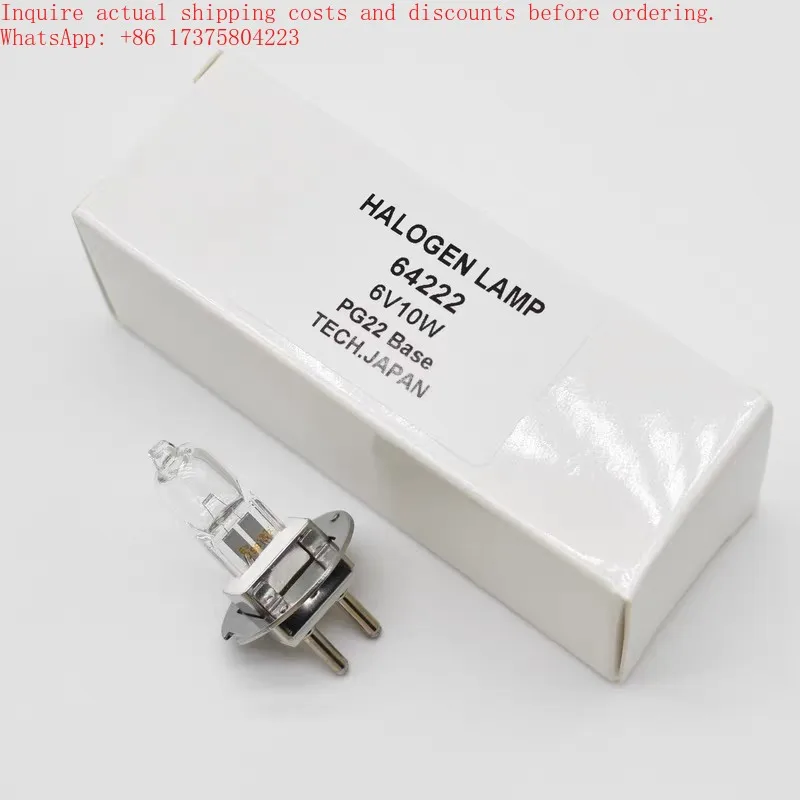 6V 10W Halogen Lamp Bulb for Zeiss Keratometer Slit Lamp Microscope for Ophthalmic Equipment Replacement Bulb for Medical