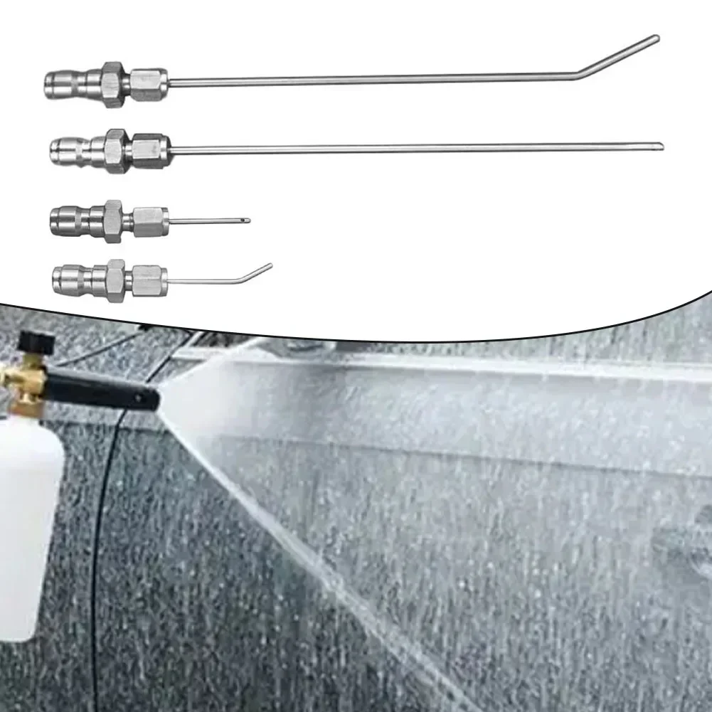 4pcs Set High-Pressure Stainless Steel Needle Nozzle For Front-Loading Washing Machines And Water Heaters 225mm Long 75mm
