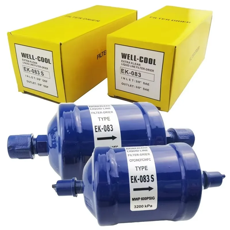 

EK-083S 3/8" Screw Welded Filter Drier for Compressors New Air Conditioner Refrigerant Liquid Line Filter Drier