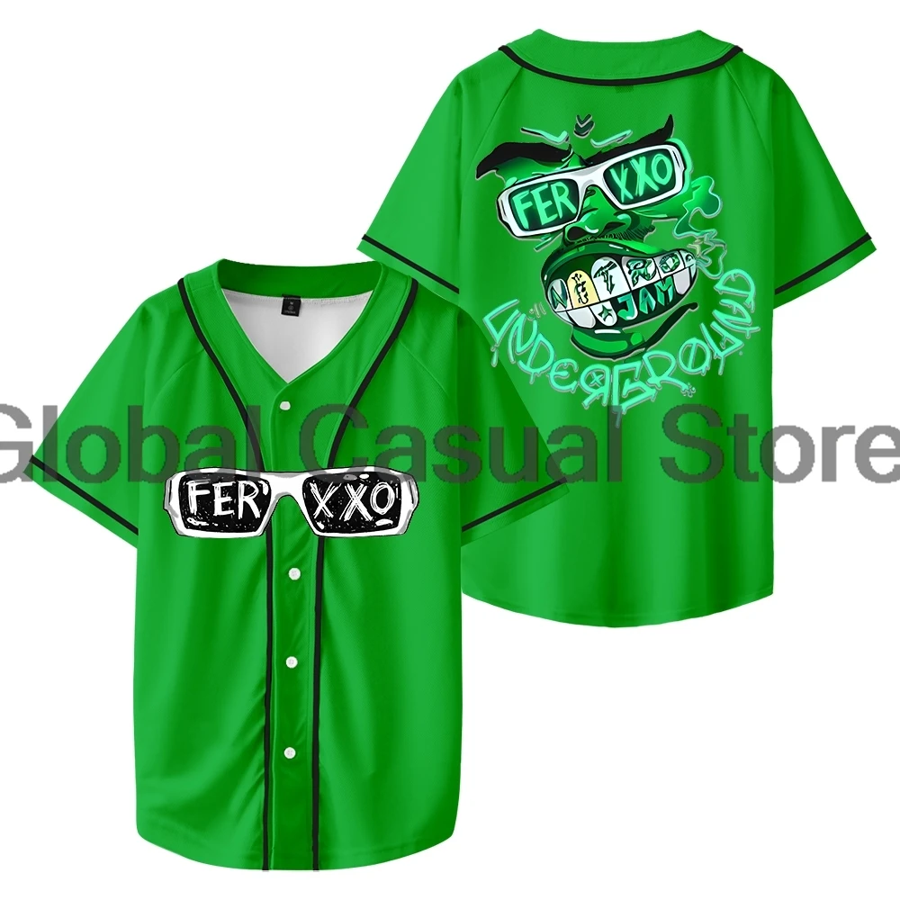 Feid Ferxxo Nitro Jam Underground Merch Jersey Baseball Jacket Shirts Short Sleeve Tee Women Men Streetwear Tops image 6