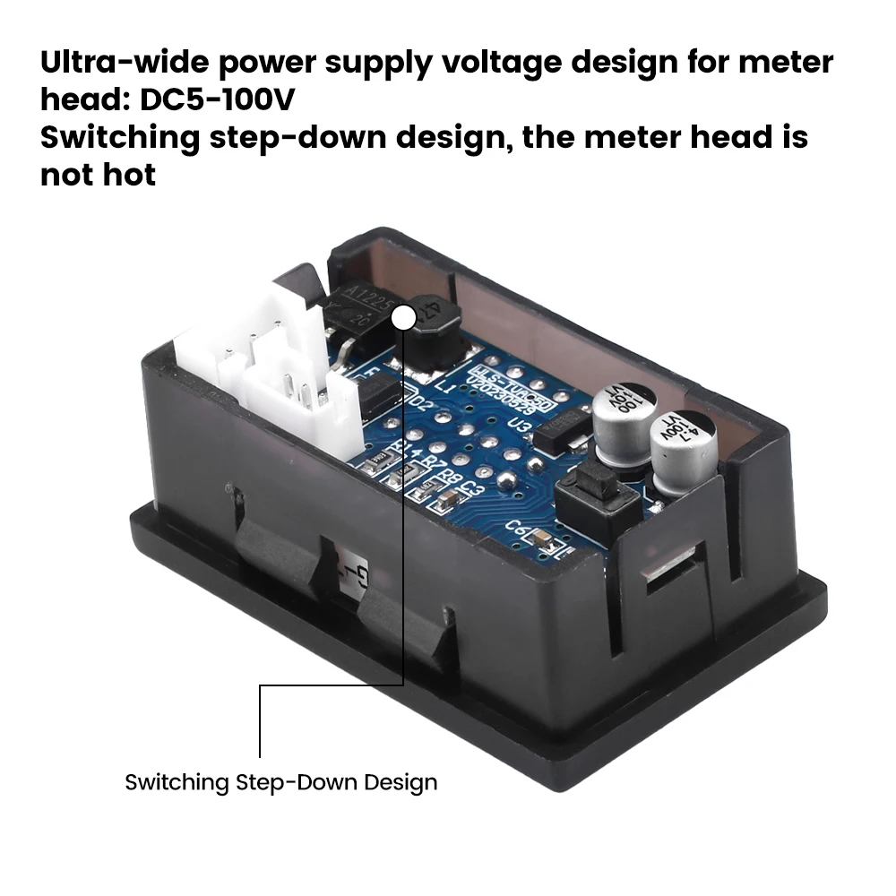 DC 300V izolowany woltomierz halowy amperomierz 50A 100A 200A 400A monitorowanie baterii litowy 12V 24V 36V 48V 60V 84V z otwartą czujnik halla