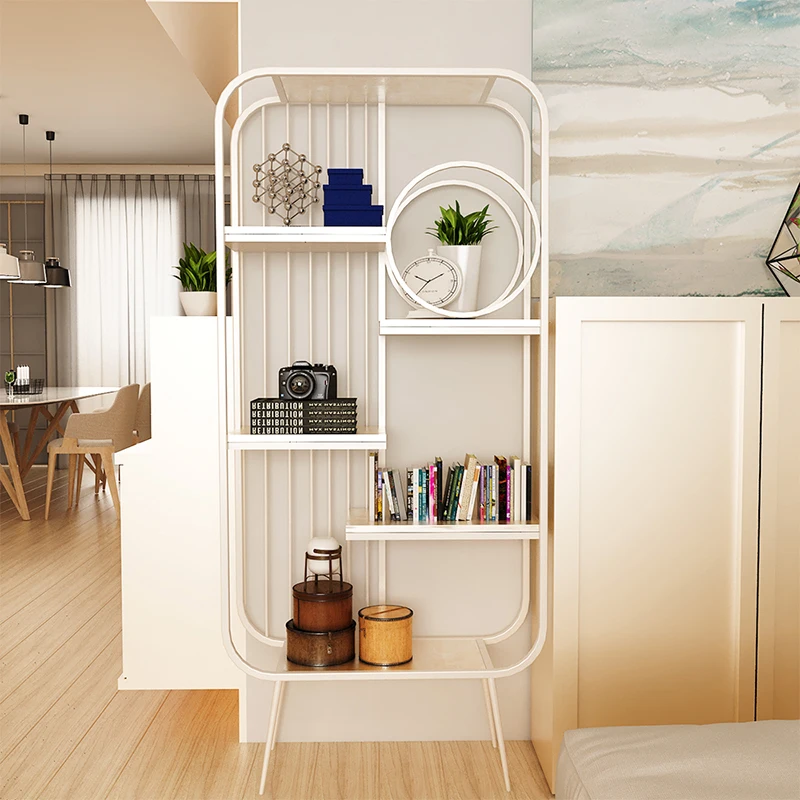 

Divider Designs Bookcase White Designs Metal Minimalist Mobile Bookcase Shelf Display Nordic Estante De Livros Furniture