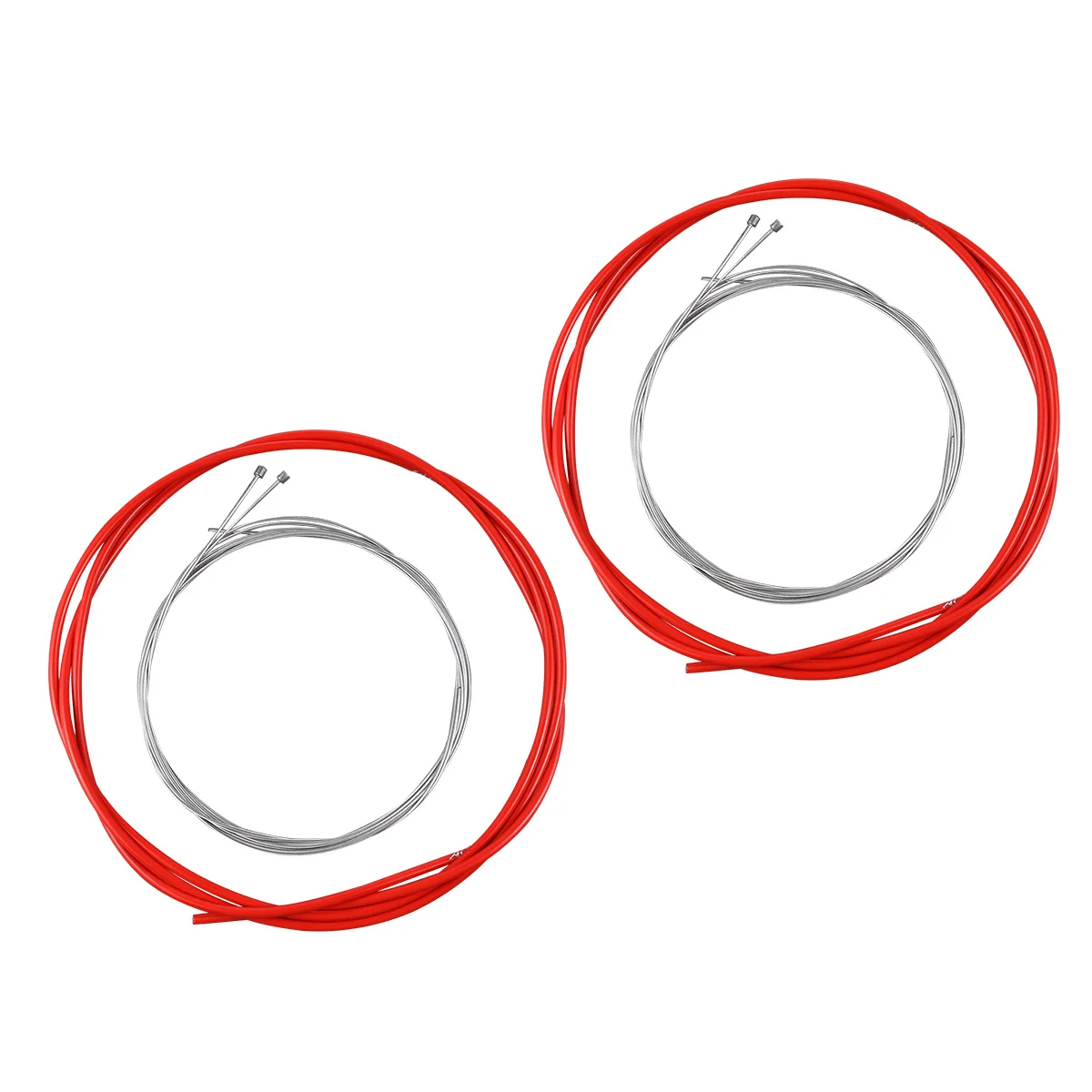 

2Sets Brake Wire Kit Durable Flexible Outer Casing High Strength Core for Road Foldable Bike Derailleur Brake Wire Set
