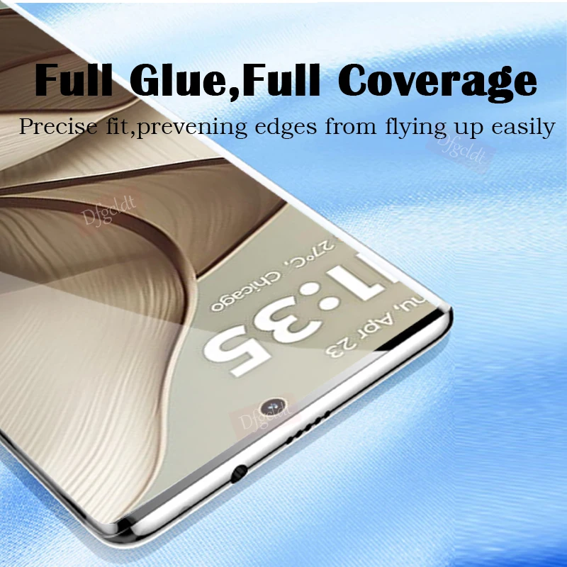 3d curvo protetor de tela de vidro temperado para motorola borda 50, 40, 30 ultra fusion s50 neo, cola completa para moto borda 50 pro g85
