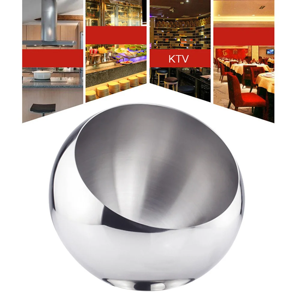 

18Cm Stainless Steel Slant Mouth Bowl Durable Buffet Fruit Sauce Condiment Dessert Appetizer Serving Bowl For Home Restaurant