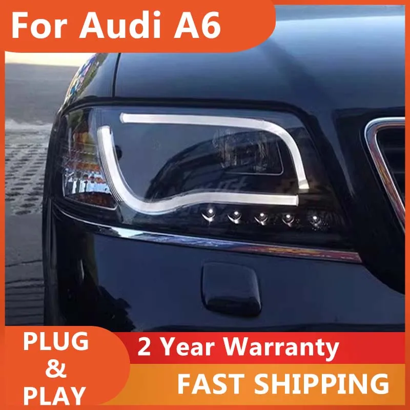 

Car Accessories for Audi A6 Head Light 1999-2004 A6 C4 Head Light DRL Hid Bi Xenon Head Lamp Auto Accessories