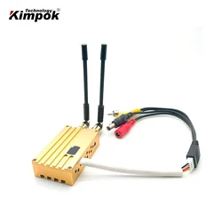 30~40km 1.2Ghz FPV UAV Video Transmitter and Receiver with 8W Drones Video Link 8 Channels