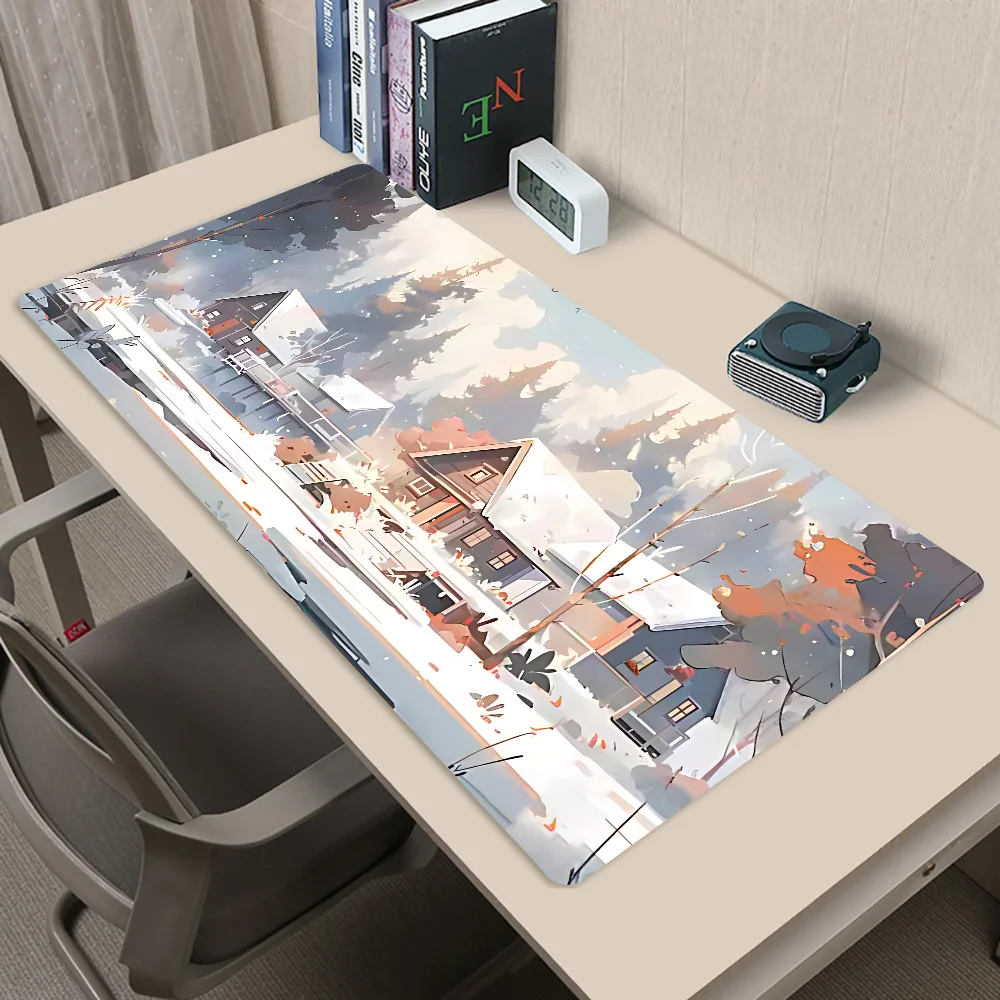 Snow Town Mousepad Mousepad New Arrivals Large Gaming Mousepad L XL XXL Gamer Mouse Pad Size For Keyboards Mat