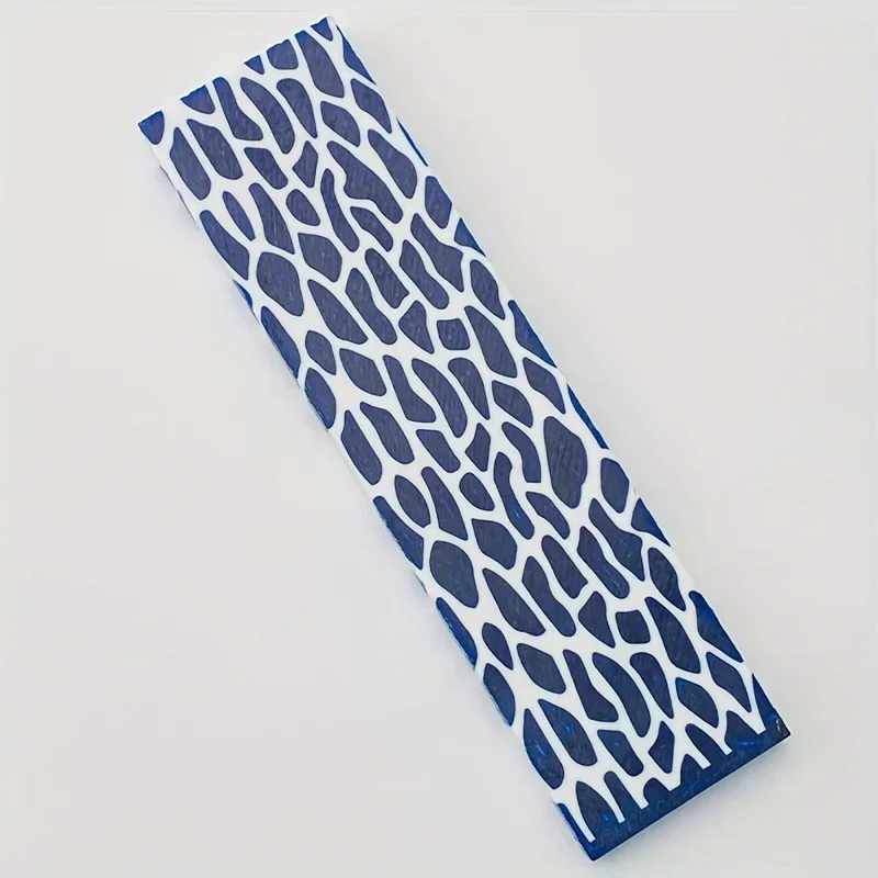 130*40*8 مللي متر 1 قطعة لوحة مادة الراتنج بنمط الزرافة الملونة-مناسبة لقبضة مقبض السكين-صنع التصحيح بنفسك