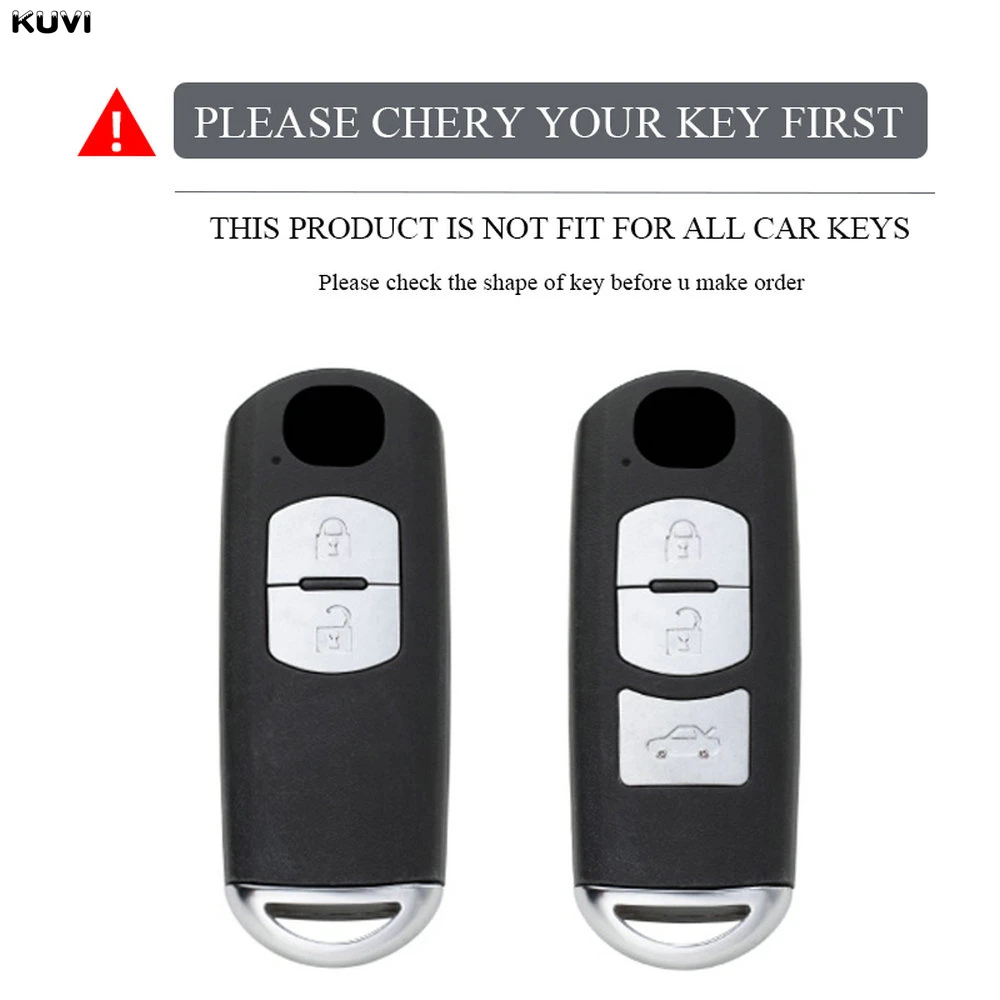 2 BTN TPU Car Key Case Cover For Mazda 2 3 6 Atenza Axela Demio CX-5 CX5 CX-3 CX7 CX-9 2015 2016 2017 2018 2019 Protected Shell view 5