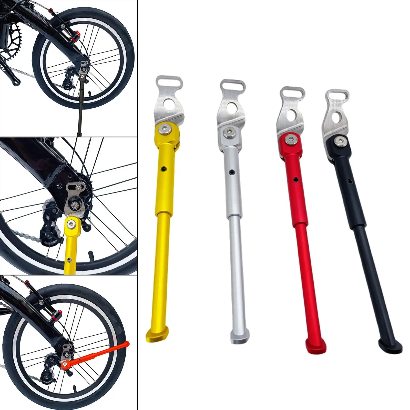 Sturdy Non- 9 Inch Folding Bike Rack, Rustproof Backing 16 Inch Bike Single Leg