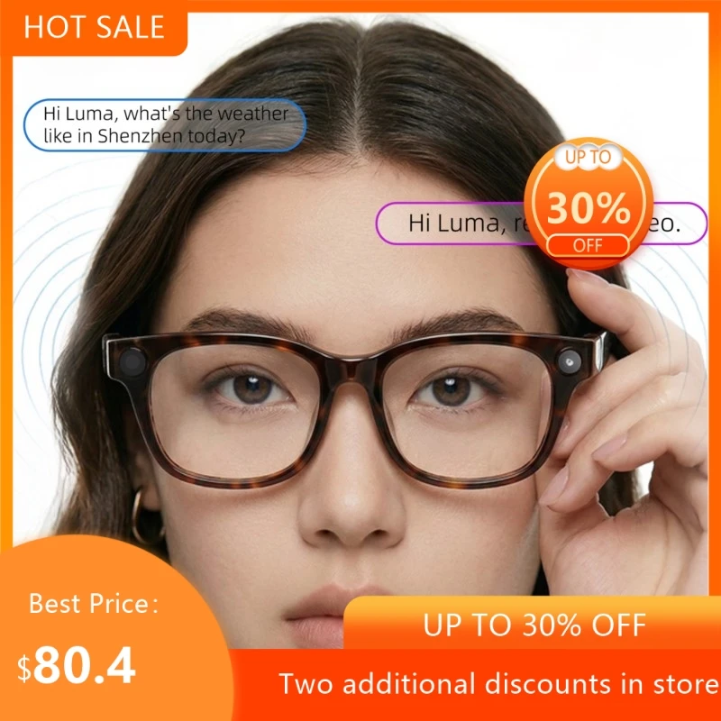 High-definition 1300W Photo And Video Recognition Glasses Live Streaming Intelligent AI Glasses Anti Shake Translation Glasses