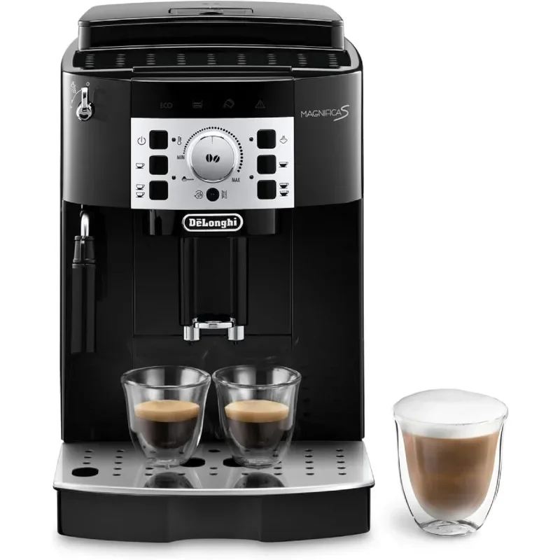 De'Longhi Magnifica S Automatic Espresso Machine with Milk Frother for Hot Coffee Drinks Recipes, Soft-Touch Control Panel