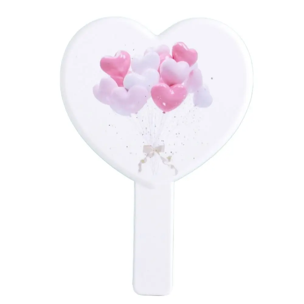 Little Bear Eyelash specchio a forma di cuore Love Vanity Mirror specchio per il trucco portatile specchio per il trucco portatile portatile donna