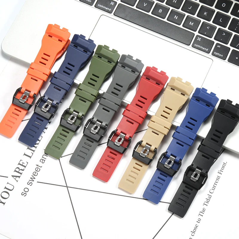 Resin Replacement Strap Suitable for Casio GBD-100 GBD100-1/1A7/100SM-4/2A Men's Watchband Accessories Sport Waterproof Bracelet