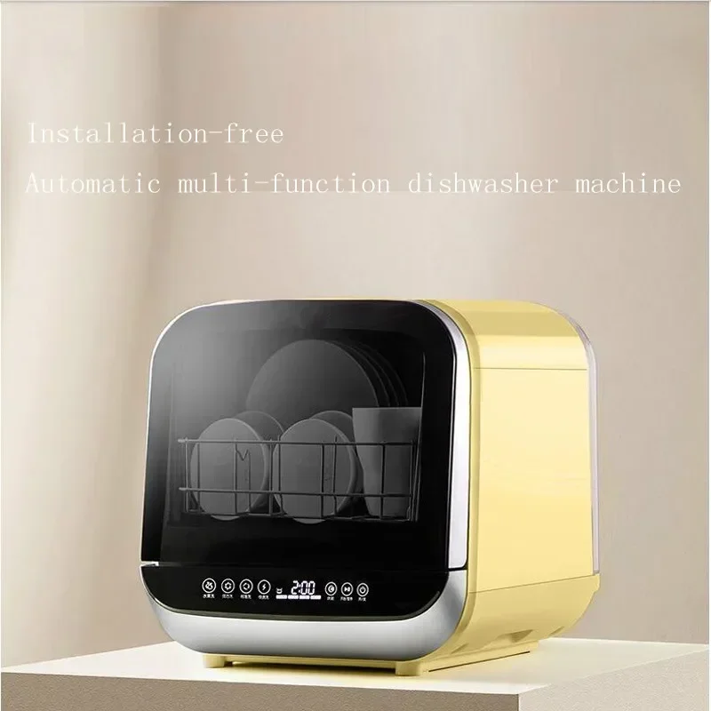 Intelligent automatic dishwasher home desktop free installation mini small disinfection dishwasher machine