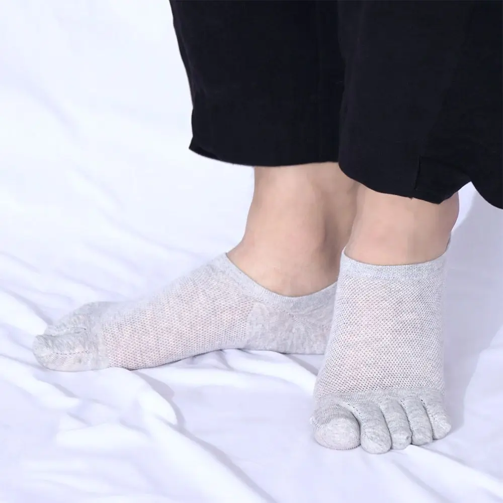 Sport Warm Clothing Accessories Women Simple Solid Color Short Socks Cotton Socks Men Hosiery Five Toes Socks