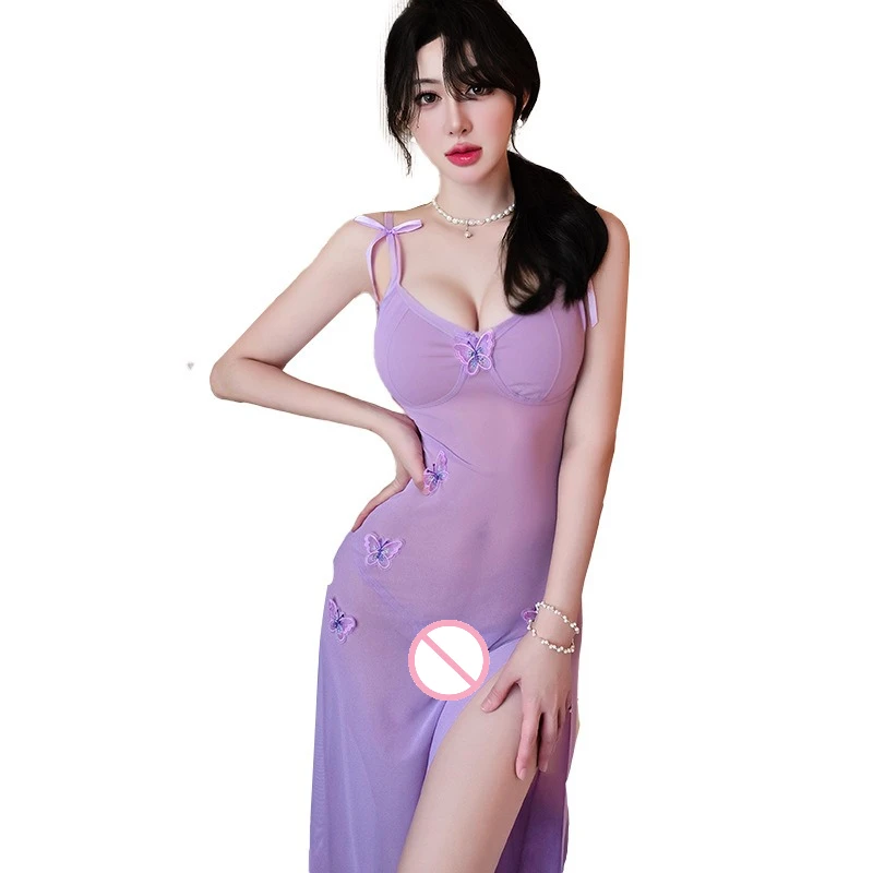 مثير مجموعة الملابس الداخلية النساء المثيرة الصدرية باس النوم الدانتيل مثير ملابس خاصة الصلبة سليم فساتين ناعمة الخامس الرقبة كامل زلة ملابس خاصة وفساتين