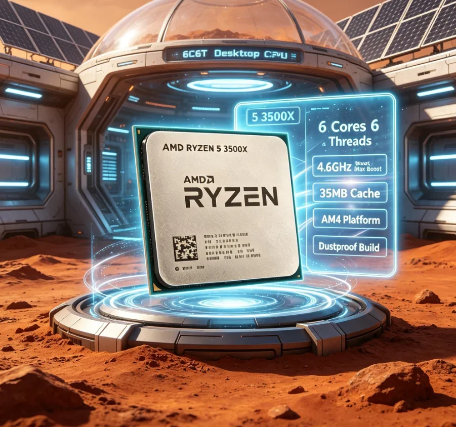 AMD Ryzen 5 3500X AM4 A520 B450 X470 X570 Mainboard Compatible Chip High Boost Frequency Gaming Processor Without Cooler