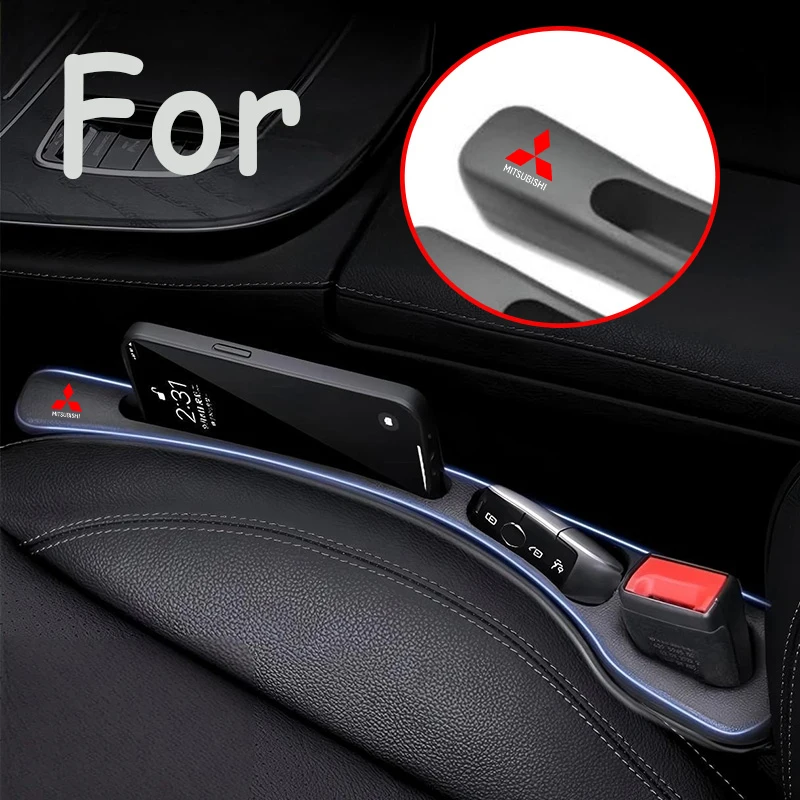 Tiras de relleno para huecos de asientos de coche, organizador de almacenamiento para coche, caja para Mitsubishi outlander Triton L200 ASX Mirage Pajero Eclipse Colt