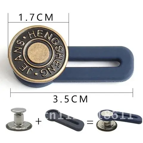 Metal Button Extender for Pants Jeans 1/5PCS Free Sewing Adjustable Retractable Waist Extenders Button Waistband Expander Magic