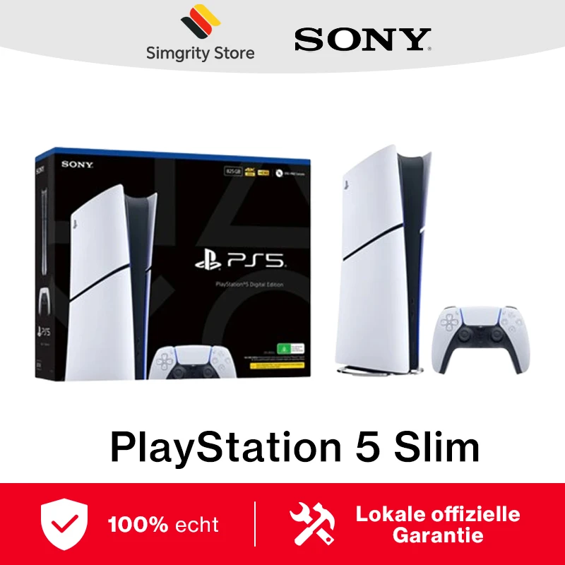 إصدار الاتحاد الأوروبي Sony PlayStation 5 Slim Digital Console (825GB) Model Group - Slim Ultra High Speed SSD Ray Tracing 4K TV Gaming Video Game PS5 Slim #2
