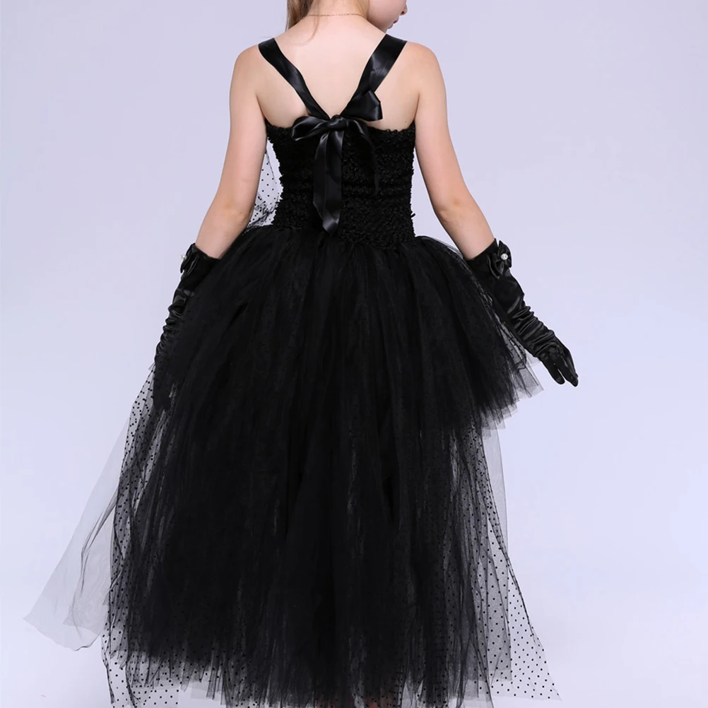 

3 Pcs Dress Halloween Costume Costumes for Girl Party Clothes Cloak Clothing