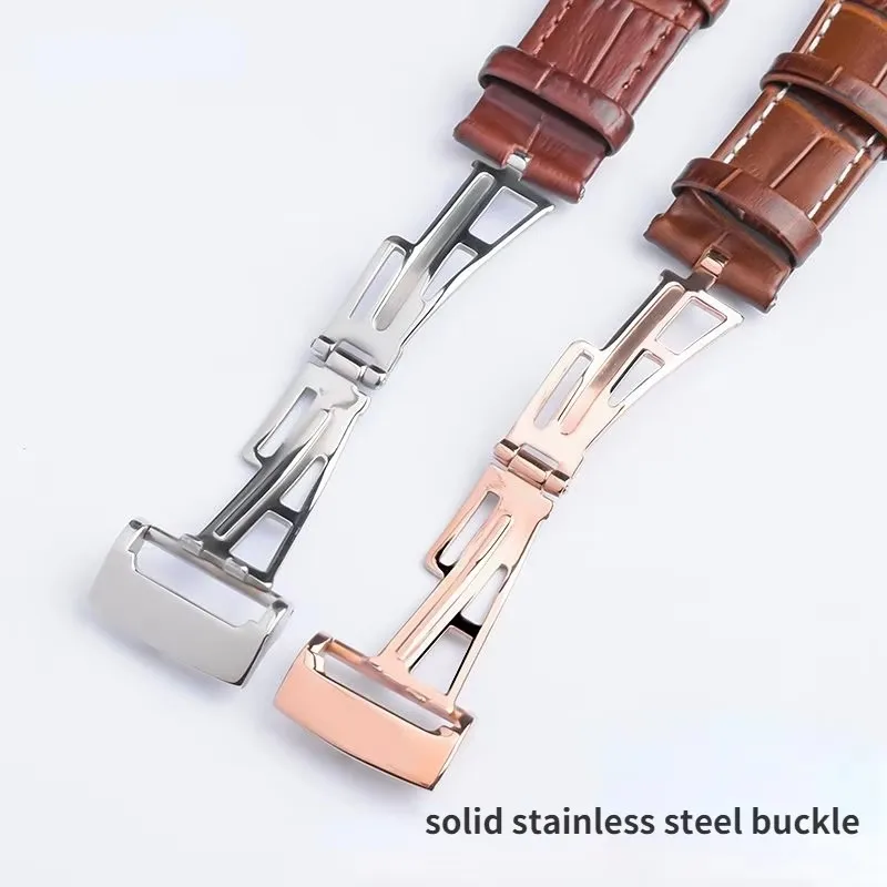 Top layer Genuine Leather watch strap for AP Audemars15400 Royal Oak Offshore Series Male 26mm Blue Black Brown watchbands