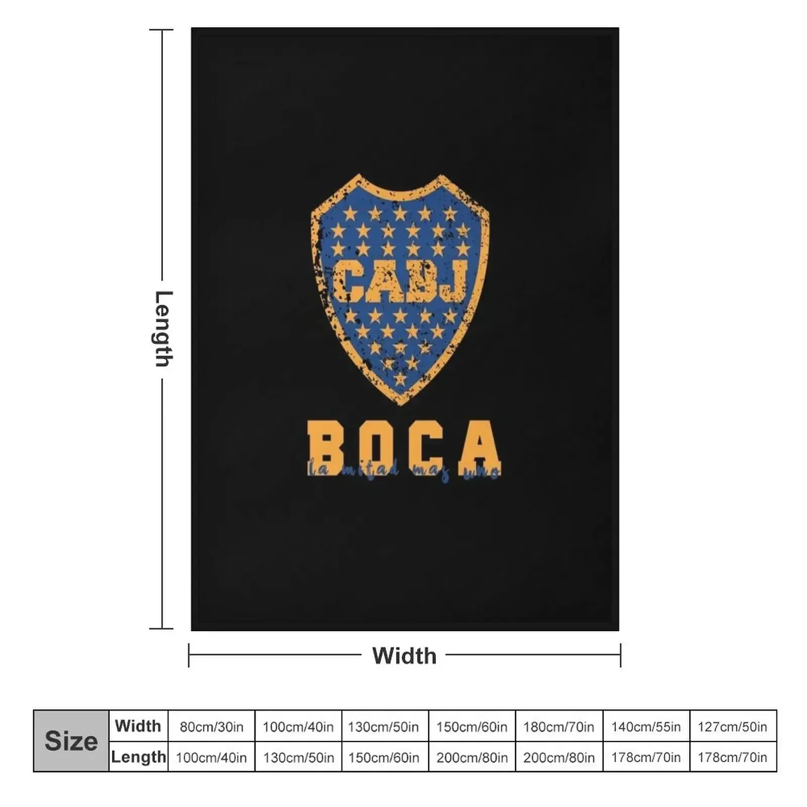 Boca Juniors, Argentina Throw Blanket bed plaid Moving Blankets