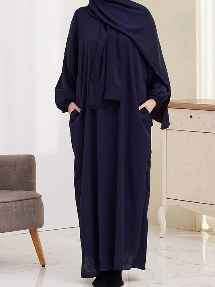 Jilbabs Islamic Clothing One Piece Prayer Dress Dubai Turkish Modest Outfits Muslim Woman Jilbeb Hooded Abaya Ramadan Eid