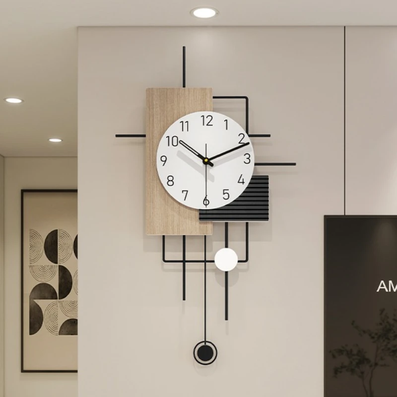 Silent Mechanism Modern Wall Clocks Minimalist Wall Art Decoration Clocks Living Room Clock Luxury Interior Pendulum Watches