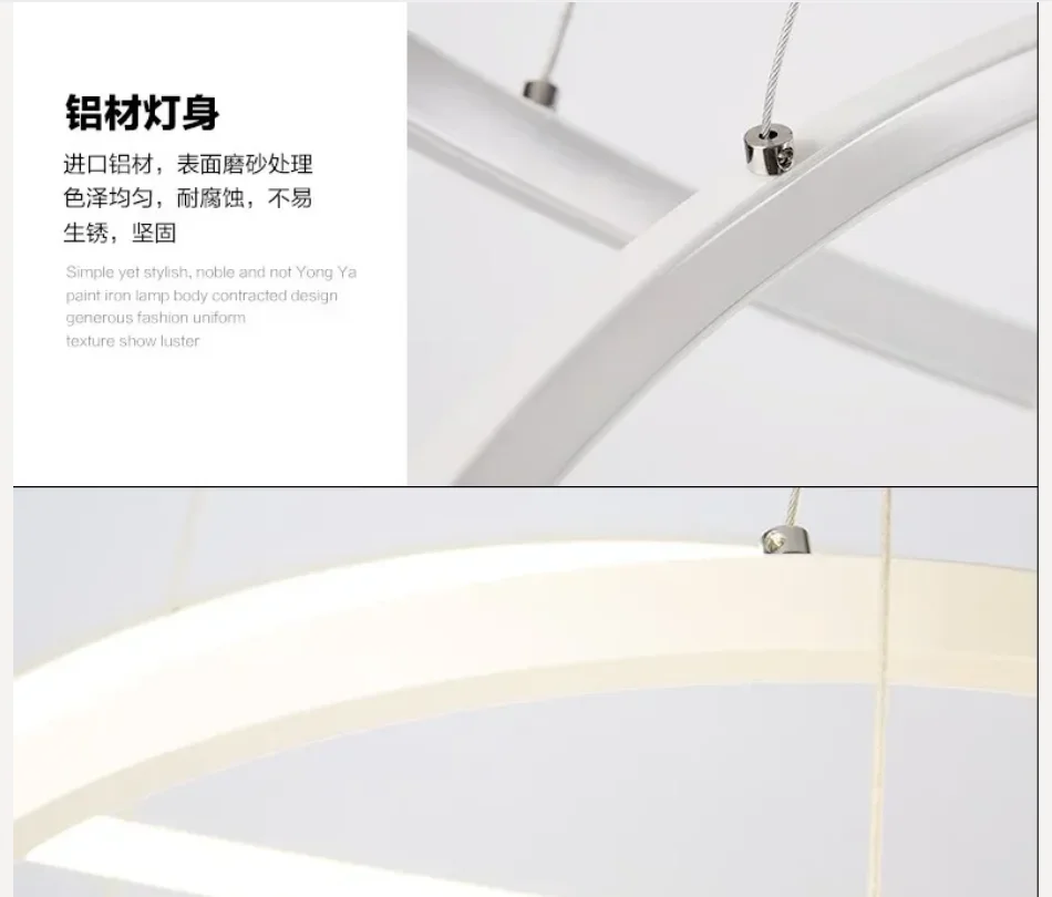 

Lamparas De Techo Stainless new pattern Acrylic 40cm 60cm 80cm Modern Led Ceiling Lights For Living Room Lamp Lustre Bar Home