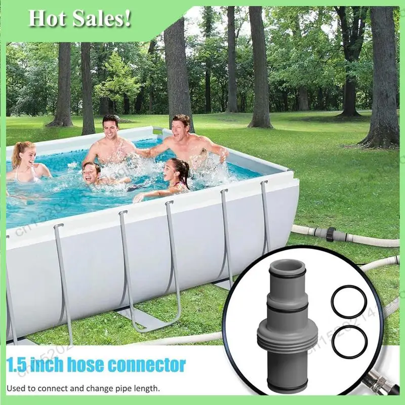 

-FDDT Swimming Pools Hose Connector 1.5To 1.25 Two Way Hose Connector Hose Adapters Pool Drain Adapter