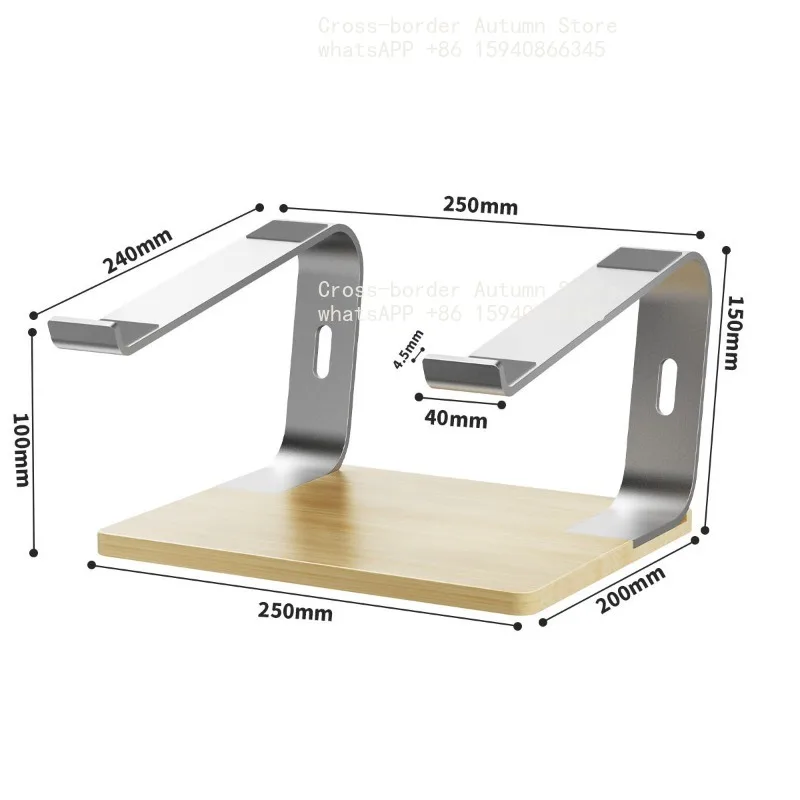 Hollow Cooling M-Type Metal Laptop Stand Height Adjustable Desktop Notebook Riser Holder For Office Gaming PC