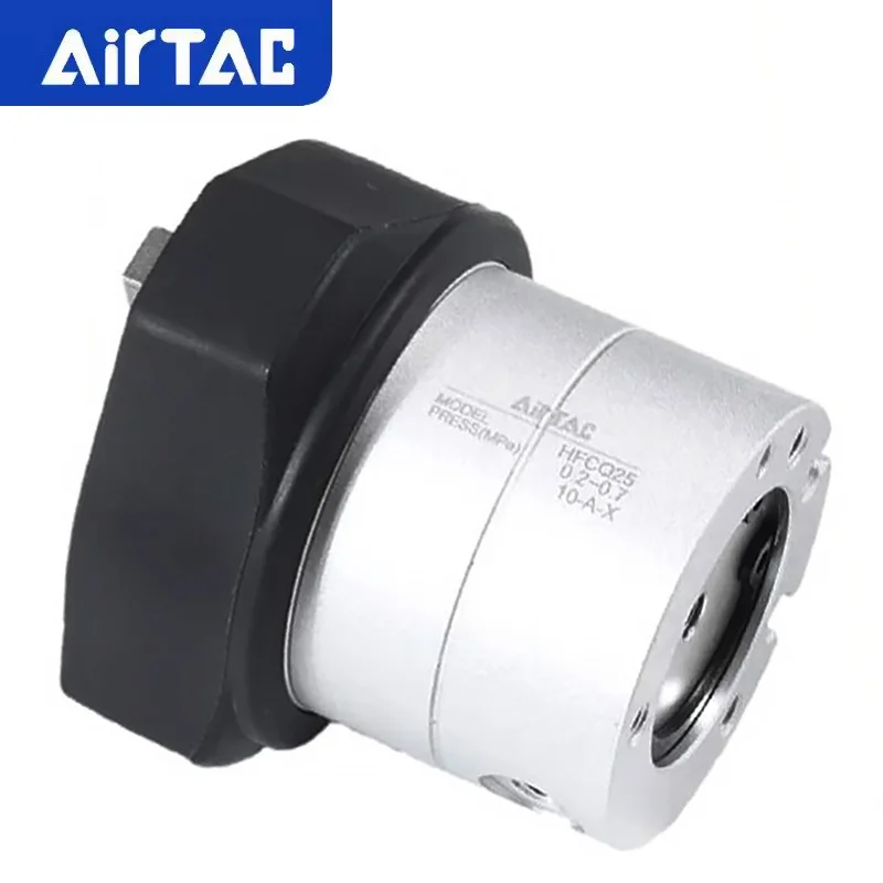 AirTAC Original HFCQ Hollow Dustproof Stainless Steel Gripper Finger Pneumatic Cylinder HFCX16/20/25/32/40/50/63 With Magnetic