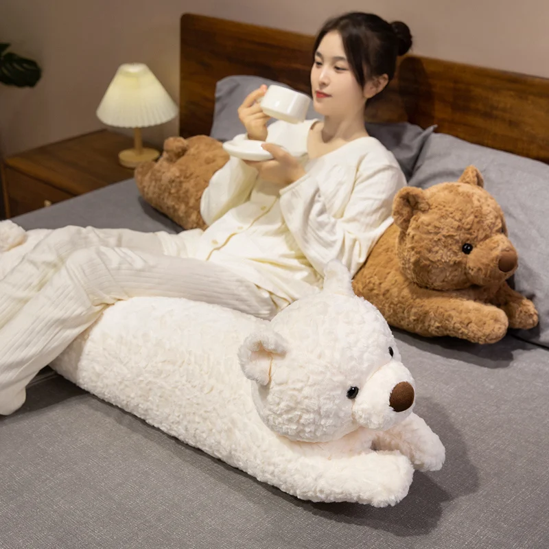 Large Rabbit Body Pillow Long Bear Cute Stuffed Animal Rabbit Dog Sleeping Cushion Decorative Body Pillow Back Cushion Decor