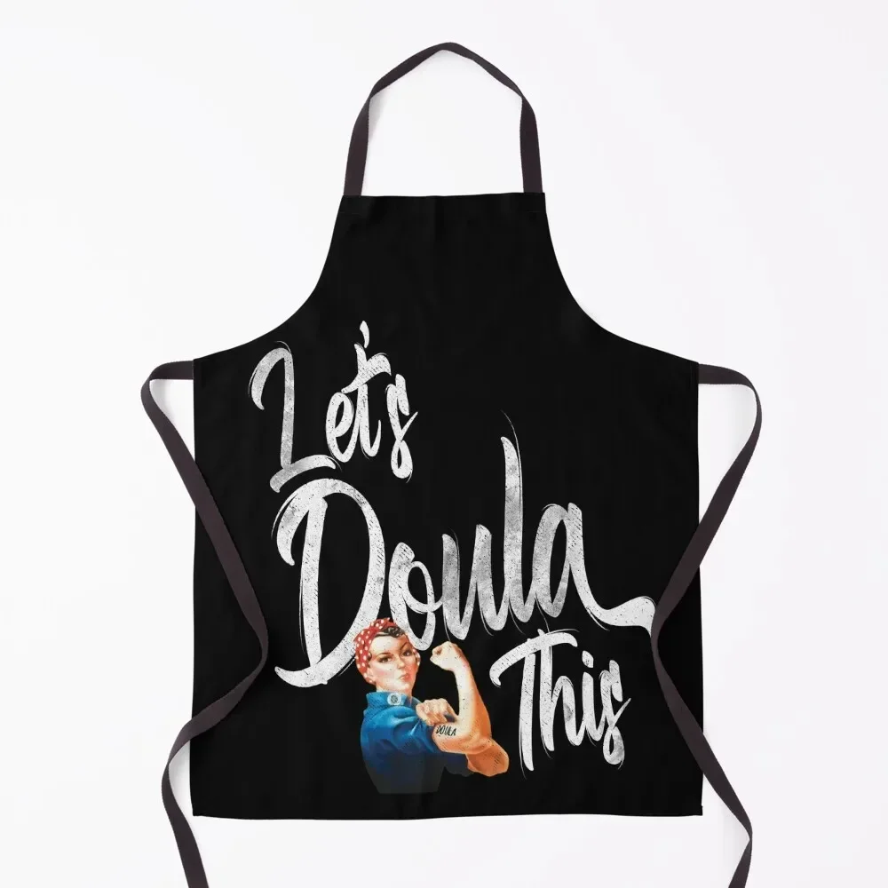 

Vintage Lets Doula This Funny Midwife Doula Apron kitchen girl For Women Kitchen Children'S Apron