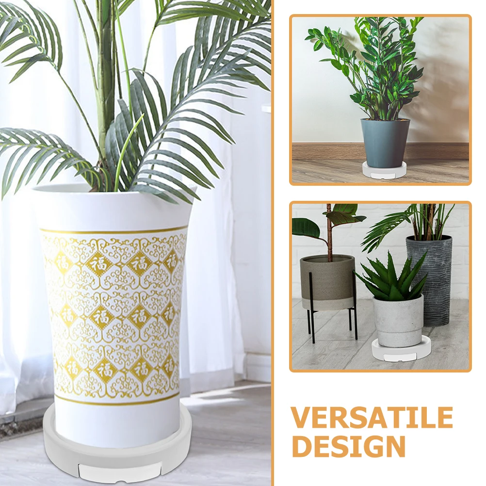 

Movable Plant Tray with Wheels Hidden Design Strong Load Capacity Easy Clean Floor Protection for Potted Plants Gardening