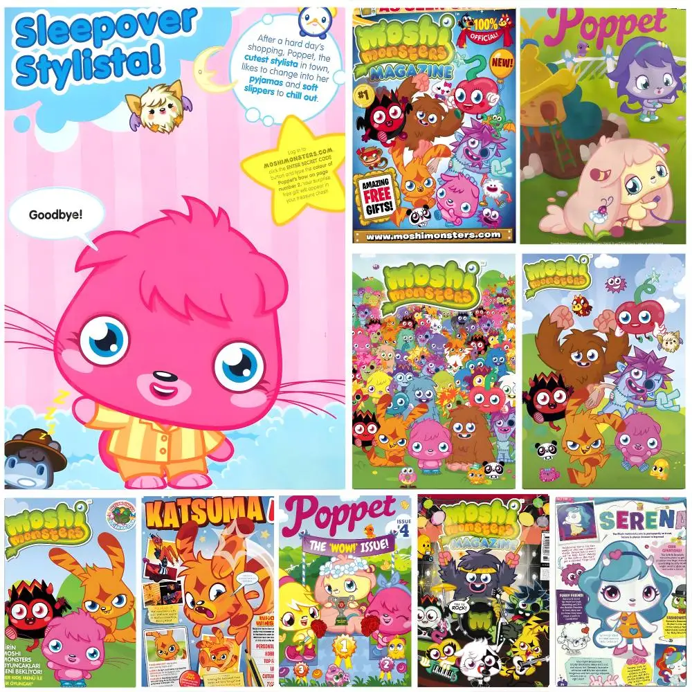 Game Moshi Monsters Poster Wall art print art suitable for living room bedroom bar parlor home decoration gift
