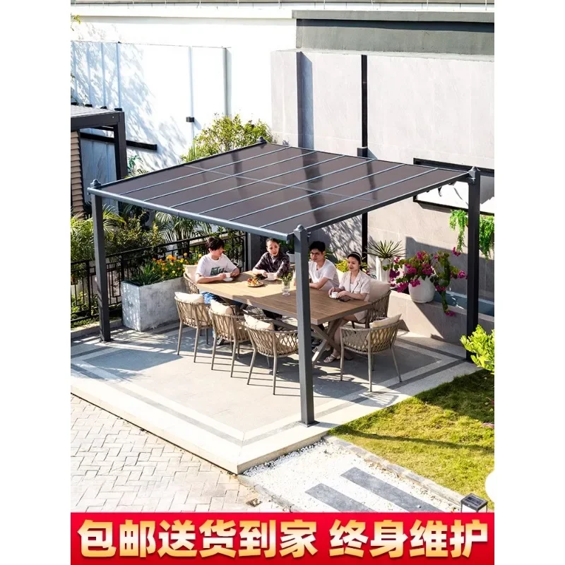 Outdoor awning courtyard aluminum alloy canopy outdoor assembly parking shed terrace sun