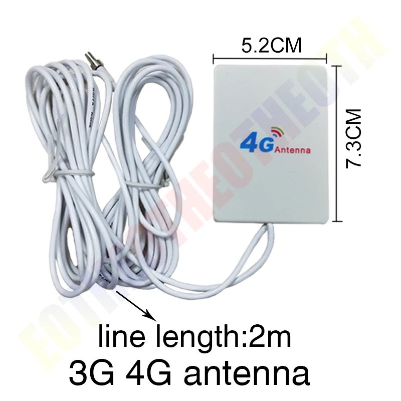 Eoth 3g 4g lte antena 10dbi crc9 conector plug antena roteador repetidor externo modem sem fio antene