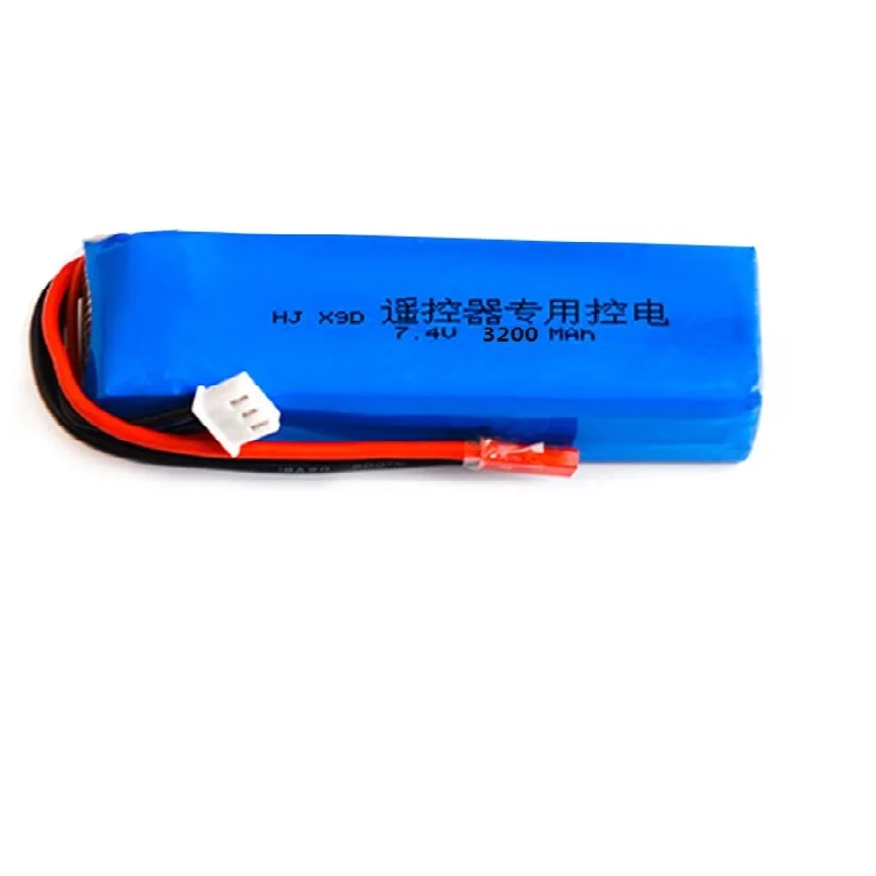 7.4V 3200mAh upgrade Lipo Battery for Taranis X9D Plus Transmitter Toy Accessories 2S 7.4V Lipo Battery