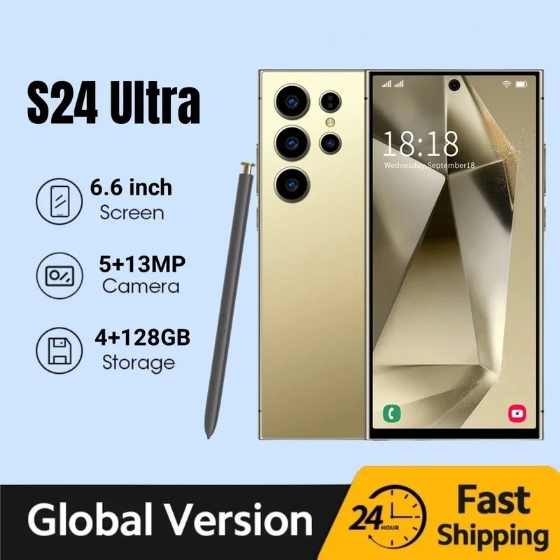 

Smarphone S24 ultra, 6.6 inch,4 128GB,Octa core, 5000mAh, mobile phones,Android,5 13MP,Dual SIM,Google Play store, cellphones