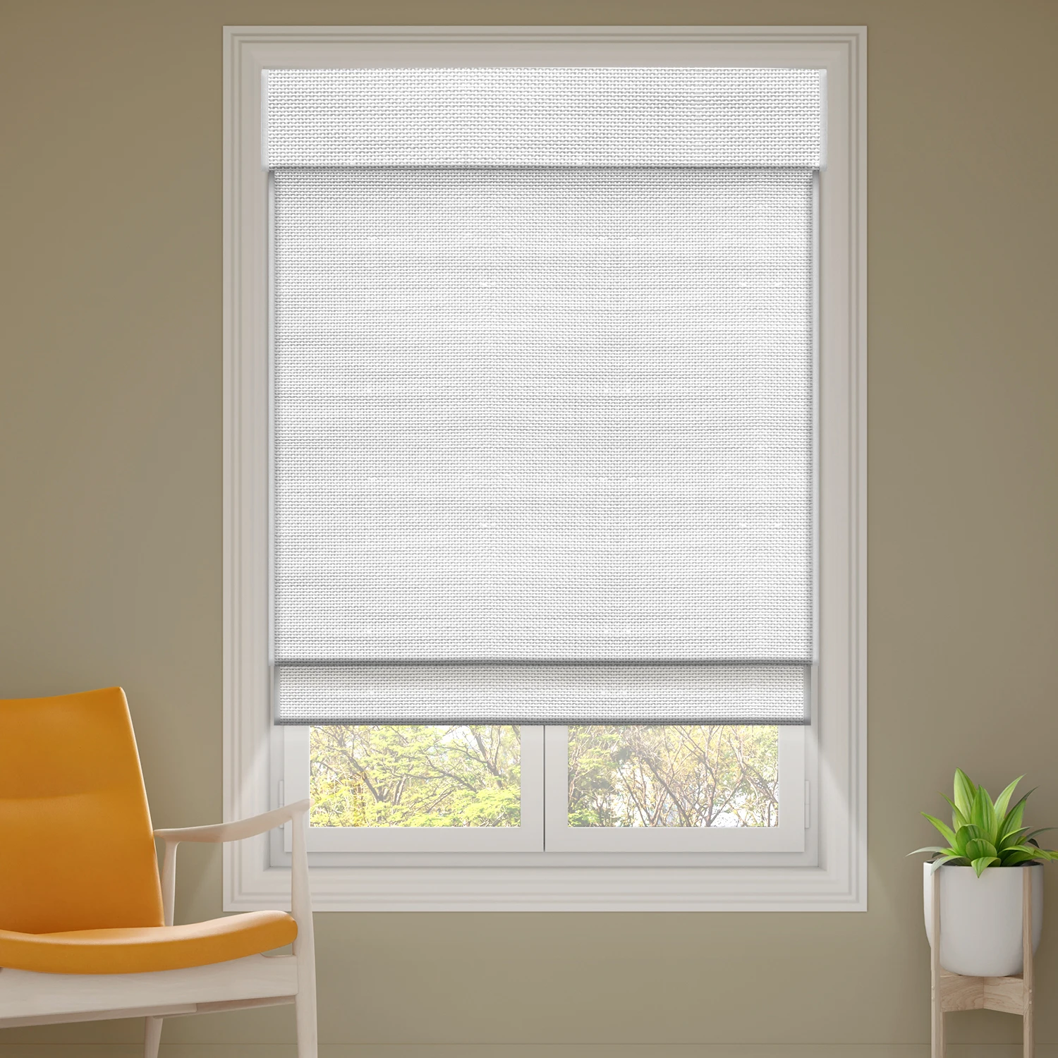 Deyi Smart cordless natural grass bamboo jute ramie yarn blackout backing liner woven wood motorized smart roman shades