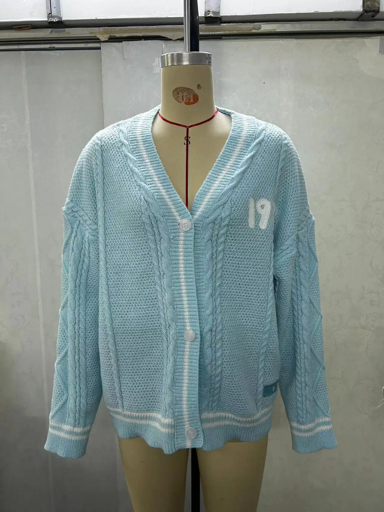 Taly Swif T 1989'S Cardigan Pink Blue Seagull Jacket Sweater