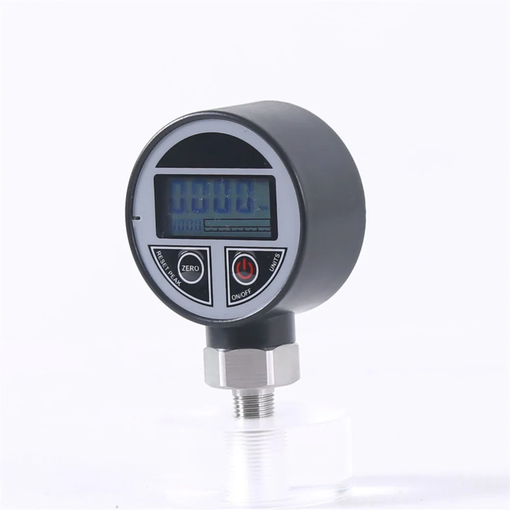 Pressure Measuring Instrument Bottom Connection Pressure Differential  Digital Pressure Gauge For Sanitary Industry