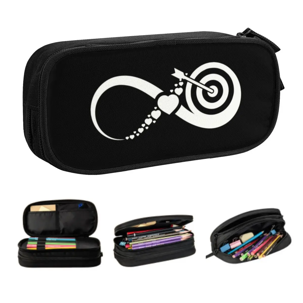 

Белый кавайный пенал для стрельбы из лука на заказ для девочек и мальчиков, большая емкость, лук для стрельбы из лука, охотничий спортивный пенал, школьные принадлежности